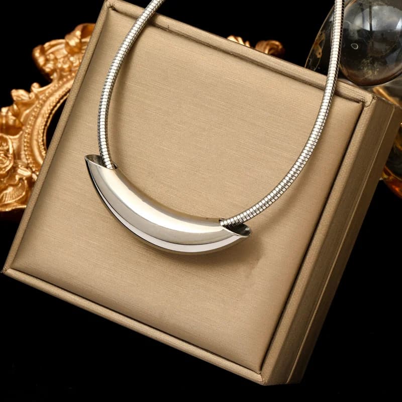 316L Stainless Steel Gold Color Ball Beaded Necklace
