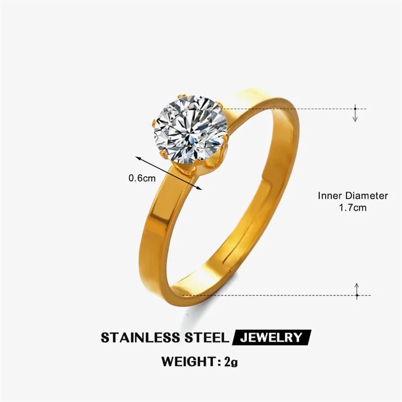 Inel Reglabil cu Fluture și Zirconiu Aur 18K